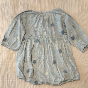 Mabo Blue striped Polka Dot Kids One Piece romper  4-5